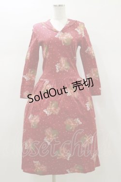 画像1: PINK HOUSE / カットソーワンピース Free レッド H-26-01-12-081-LO-OP-NS-ZH