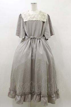 画像1: m petit by misako / TT*AOKレースセーラーワンピース 4L グレー H-26-01-12-085-LO-OP-NS-ZH