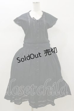 画像1: PINK HOUSE / ノースリーブワンピース Free ブラック H-26-01-12-087-LO-OP-NS-ZH