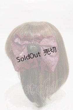 画像1: ALICE and the PIRATES / 薔薇の葬列〜宵闇に咲くアリア〜柄バレッタ  ボルドー H-26-01-12-012-PA-AC-NS-ZH