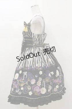 画像3: metamorphose / うたかたの華かぐらフリルジャンパースカート Free ブラック H-26-01-12-088-ME-OP-NS-ZH