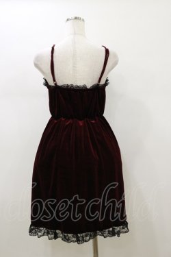 画像2: Jamie エーエヌケー / ハーネス付きベロアキャミワンピース M ワイン H-26-01-12-089-LO-OP-NS-ZH