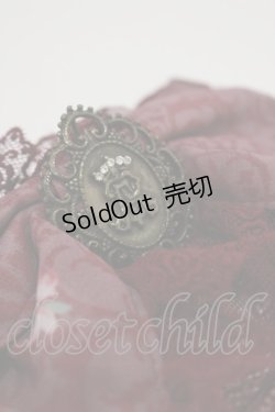 画像3: ALICE and the PIRATES / 薔薇の葬列〜宵闇に咲くアリア〜柄バレッタ  ボルドー H-26-01-12-012-PA-AC-NS-ZH