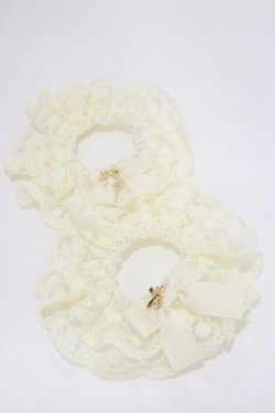 画像1: m petit by misako / リボンチャームシュシュ  オフ H-26-01-12-013-LO-AC-NS-ZH