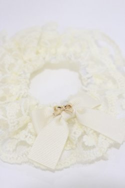 画像2: m petit by misako / リボンチャームシュシュ  オフ H-26-01-12-013-LO-AC-NS-ZH