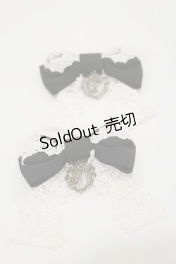 画像1: BABY,THE STARS SHINE BRIGHT / プリンセスドロップゆらゆらコーム  ブラック H-26-01-12-014-BA-ZA-NS-ZH