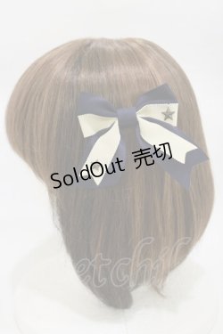 画像2: Innocent World / 星のカシメツインリボンクリップ  ネイビー H-26-01-12-003-IW-AC-NS-ZH