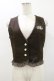 画像1: axes femme POETIQUE / 懐中時計刺繍ベスト M ブラウン H-26-01-12-031-AX-TO-NS-ZH (1)
