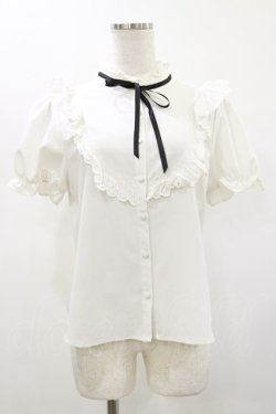 画像1: MA*RS / ヨークフリルブラウス Free オフ H-26-01-12-034-EL-BL-NS-ZH