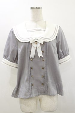 画像1: Amavel / Starry Sugar Planetariumセーラーブラウス Free グレー H-26-01-12-038-CA-BL-NS-ZH