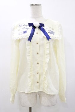 画像1: Amavel / Sleeping Sheepスクエアカラーブラウス Free アイボリー H-26-01-12-039-CA-BL-NS-ZH