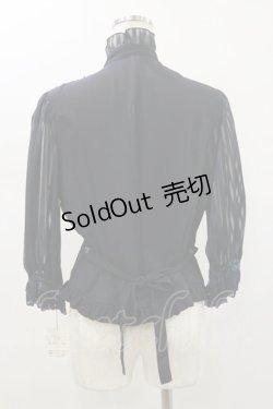 画像2: Innocent World / お袖ストライプブラウス L ネイビー H-26-01-12-041-IW-BL-NS-ZH