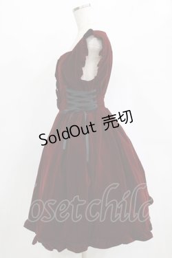 画像2: axes femme POETIQUE / サイドレースアップジャンドレ M ワイン H-26-01-13-003-AX-OP-NS-ZH