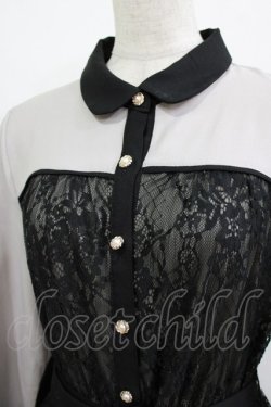 画像4: axes femme / ビスチェ切替レースワンピース M グレー H-26-01-13-025-AX-OP-NS-ZH