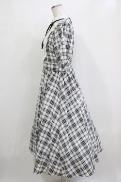 画像2: m petit by misako / チェックキリカエワンピース M オフ/ブラック H-26-01-13-026-LO-OP-NS-ZH