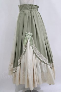 画像2: axes femme Kawaii / マリアンヌスカート M グリーン H-26-01-13-032-AX-SK-NS-ZH