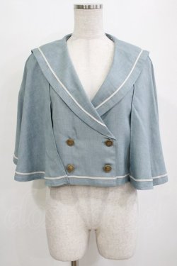 画像1: Kurumi Collaboration / マリンアカデミアケープ L ブルー H-26-01-13-039-GO-JA-NS-ZH