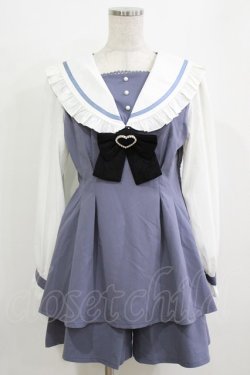 画像1: Rojita / セーラーカラーセットアップ Free ブルー H-26-01-13-041-LO-OP-NS-ZH