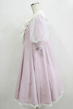 画像2: mille fille closet by LODISPOTTO / MapleリボンAラインワンピース M ピンク H-26-01-13-042-LO-OP-NS-ZH