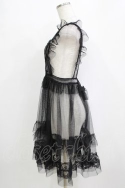 画像2: virally / 星名桜子 hsチュールエプロンジャンスカ M ブラック H-26-01-13-043-PU-OP-NS-ZH