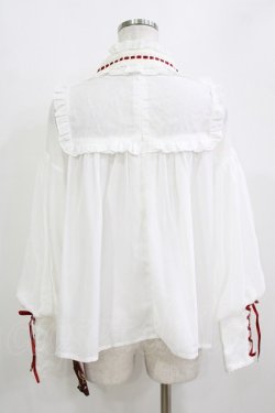 画像3: Yotsuba's Home（海外ロリータブランド） / はしごレースブラウス L オフ H-26-01-13-046-PU-BL-NS-ZH