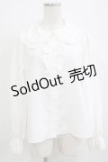 m petit by misako / AM マルエリフリルブラウス M オフ H-26-01-13-047-LO-BL-NS-ZH