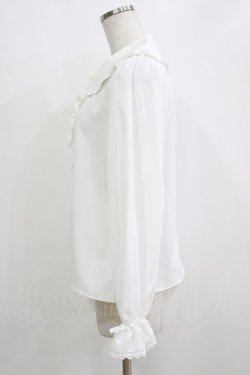 画像2: m petit by misako / AM マルエリフリルブラウス M オフ H-26-01-13-047-LO-BL-NS-ZH