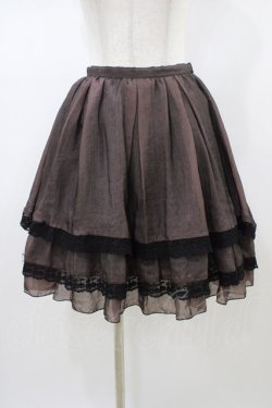 画像1: MIHO MATSUDA / チェリーレーススカート  ボルドー H-26-01-13-1031-GO-SK-KB-ZH