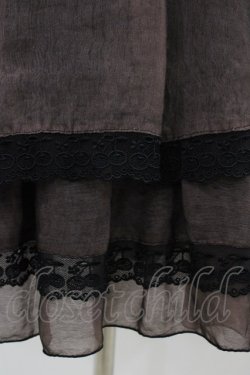 画像3: MIHO MATSUDA / チェリーレーススカート  ボルドー H-26-01-13-1031-GO-SK-KB-ZH