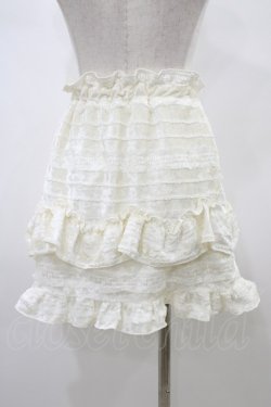 画像2: merry jenny / ベロアフリルミニスカート  アイボリー H-26-01-13-1032-LO-SK-KB-ZH