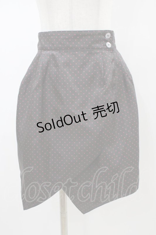 画像1: MILK / Tulipリバーシブルスカート  ブラック H-26-01-13-1033-ML-SK-KB-ZH (1)