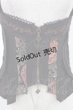 画像3: Ozz oneste / ジャガード切替ZIPベスト  ブラック H-26-01-13-1036-OO-TO-KB-ZH