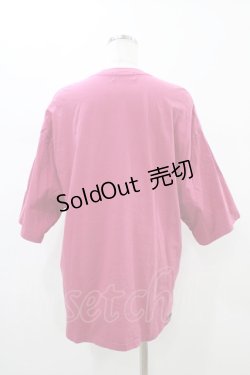 画像2: HYSTERIC GLAMOUR / BEAR HELLO AGAINオーバーサイズTシャツ  ピンク H-26-01-13-1041-PU-TO-KB-ZH