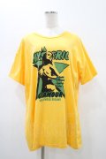 HYSTERIC GLAMOUR / HOLLYWOOD DREAMS BIG Tシャツ  オレンジ H-26-01-13-1042-PU-TO-KB-ZH