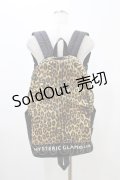 HYSTERIC GLAMOUR / レオパードバックパック  ブラウン H-26-01-13-1007-PU-BG-KB-ZH