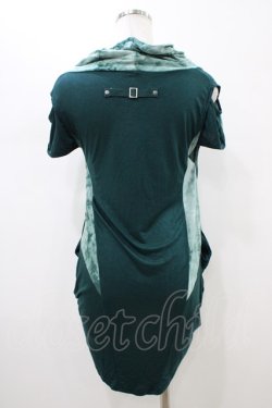 画像2: Ozz Croce / ハイネック変形カットソー  グリーン H-26-01-13-1046-OO-TO-KB-ZH