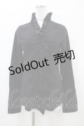 Rozen Kavalier / レースフリルブラウス  ブラック H-26-01-13-1054-OO-BL-KB-ZH