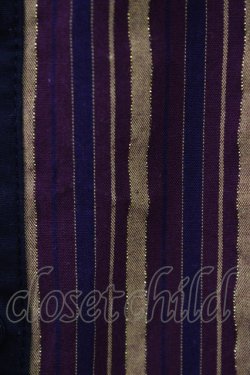 画像3: PUTUMAYO / 切替ロングブラウス  エンジ×紺ストライプ H-26-01-13-1058-PT-BL-KB-ZH