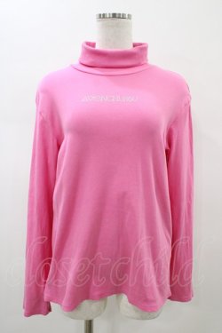 画像1: AVENCHUMU / Studs logo high neck tops  PINK(濃ピンク) H-26-01-13-1059-LO-TO-KB-ZH