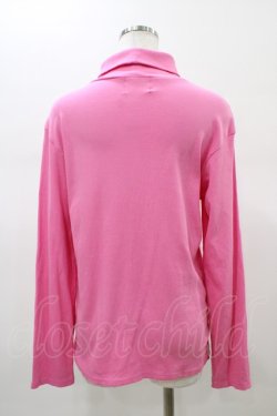 画像2: AVENCHUMU / Studs logo high neck tops  PINK(濃ピンク) H-26-01-13-1059-LO-TO-KB-ZH
