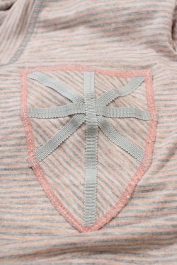 画像3: MILKBOY / ボーダーVネックカーディガン  ピンク H-26-01-13-1060-MB-TO-KB-ZH