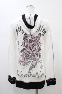 画像2: ALGONQUINS / プリントパーカー  ホワイト H-26-01-13-1061-AL-TO-KB-ZH