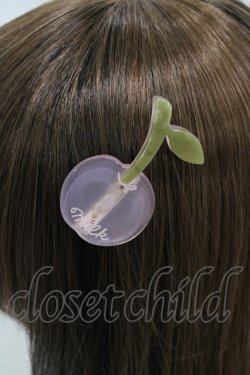 画像2: MILK / CHERRYバレッタ  ピンク H-26-01-13-1001-ML-AC-KB-ZH