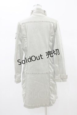 画像2: ALGONQUINS / ミリタリー風ロングジャケット  カーキ H-26-01-13-1062-AL-JA-KB-ZH