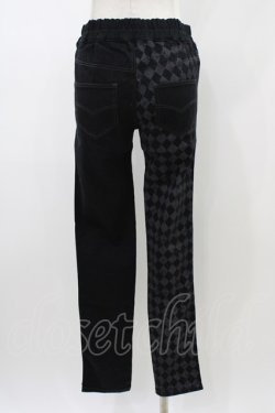 画像2: ALGONQUINS / プリント切替パンツ  ブラック×グレー H-26-01-13-1009-AL-PA-KB-ZH