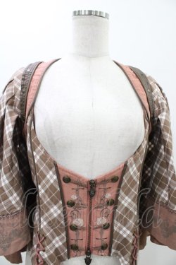 画像4: OZZ ANGELO / ローズハンティングケープ付きベスト  ピンク H-26-01-13-1014-OO-TO-KB-ZH