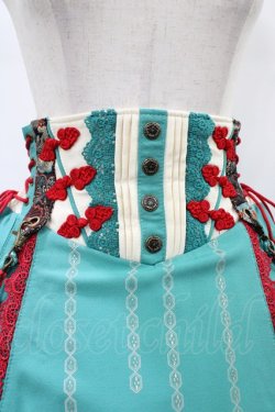 画像4: Ozz oneste / 猫遊びスカート  グリーン H-26-01-13-1017-OO-SK-KB-ZH