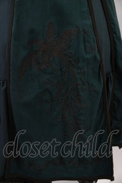 画像3: Ozz oneste / 朱雀刺繍 和チャイナジャンパースカート  グリーン H-26-01-13-1018-OO-OP-KB-ZH