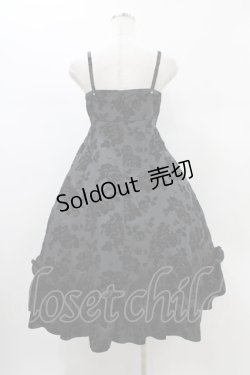 画像2: MIHO MATSUDA / ローズフロッキーワンピース  ブラック H-26-01-13-1021-GO-OP-KB-ZH