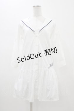 画像1: MILK / Royal Navy dress  ホワイト H-26-01-13-1024-ML-OP-KB-ZH